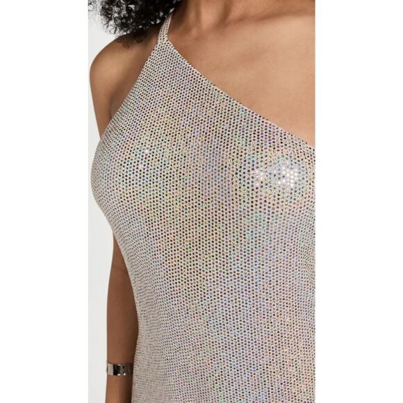 The SEI One Shoulder Gown in Frost size L - Picture 7 of 13